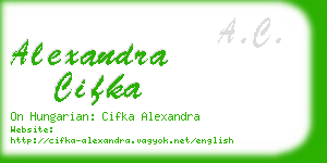 alexandra cifka business card